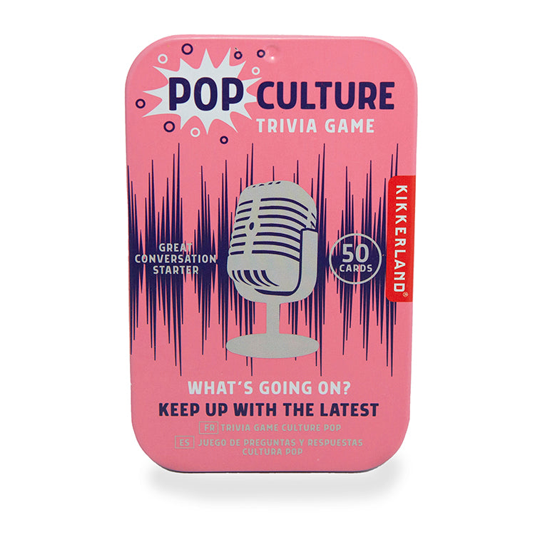 Kikkerland Play Pop Culture Trivia Quizspiel 50 Fragen Dose