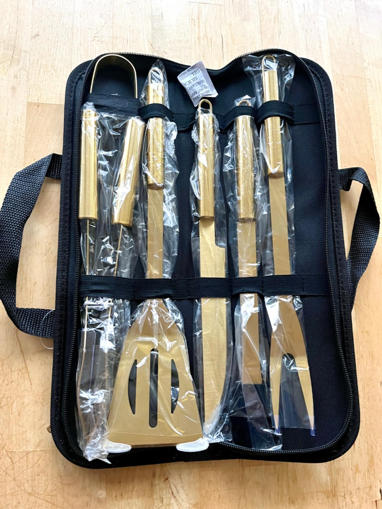 Mikamax Bar & Kitchen Millionaire BBQ Tools Grillset 5-tlg Gold