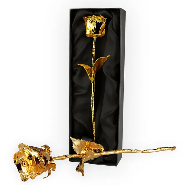 Mikamax Goldene Rose 24K Geschenk 30cm mit Box