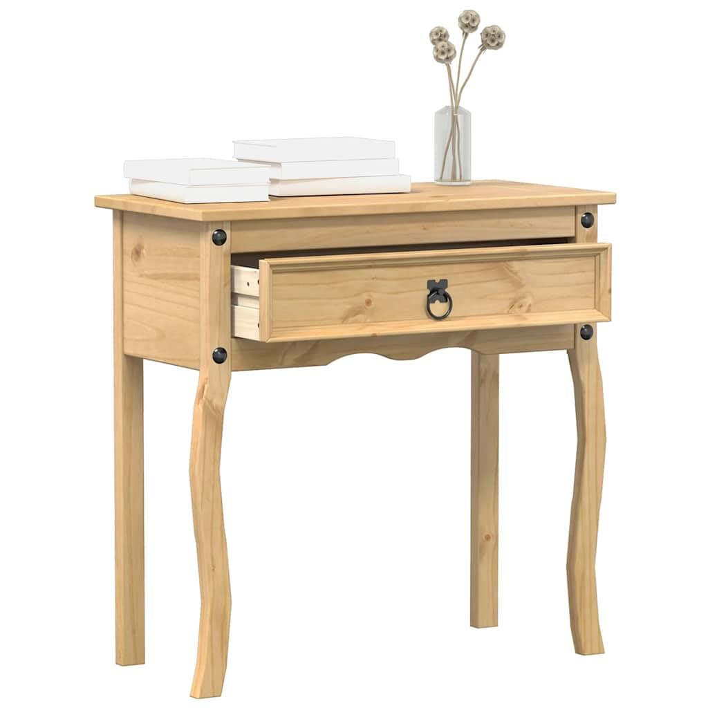 vidaXL Konsolentisch Corona 73x35x73 cm Kiefer Beige