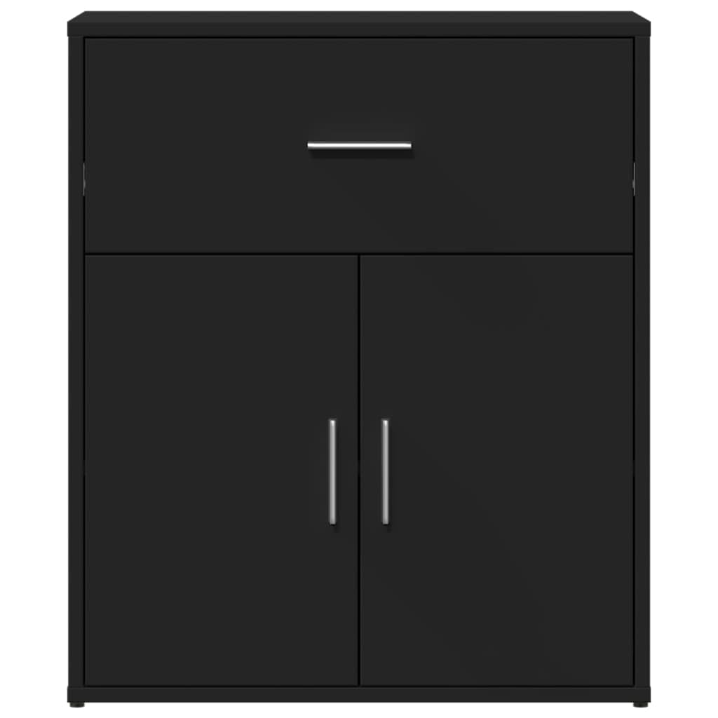 vidaXL Möbel Sideboard Schwarz Holzwerkstoff 60x31x70