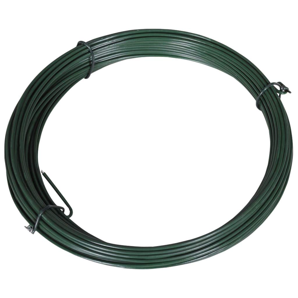 vidaXL Bindedraht Grau 25 m Stahl 1,4/2 mm PVC