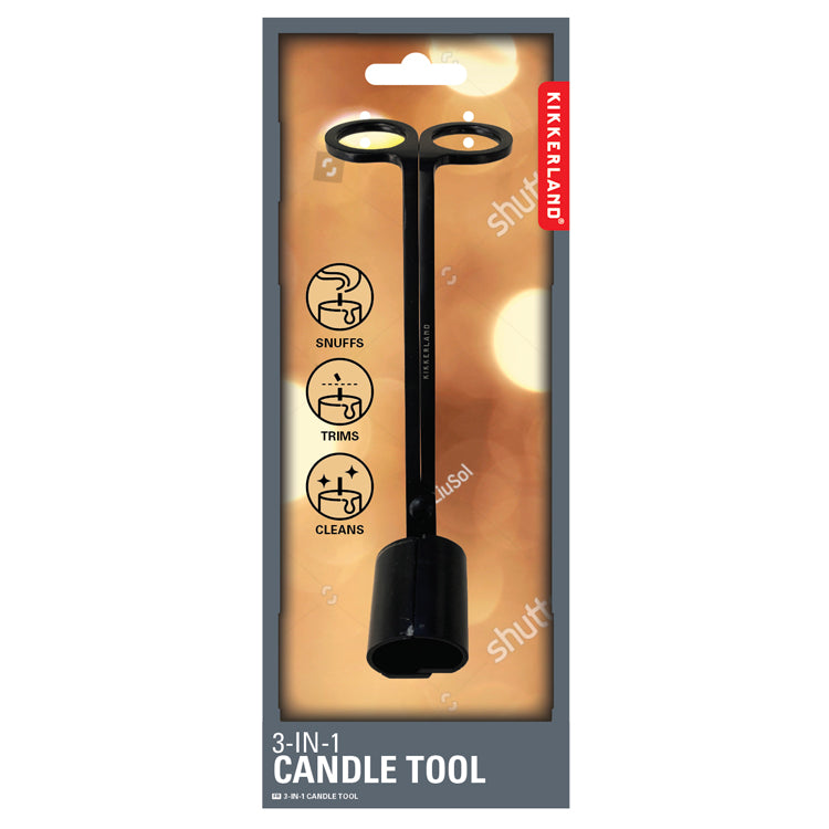 Kikkerland 3 in 1 Candle Tool Kerzenzubehör Docht
