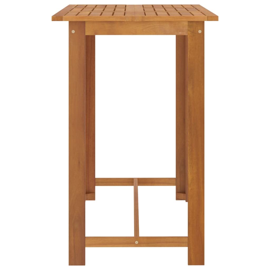vidaXL Gartenbar Set 7-tlg Schwarz Rattan Akazie mit Kissen