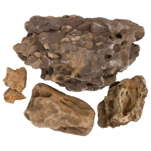 vidaXL Drachensteine 10-40 cm Aquariumsteine Grau 10 kg