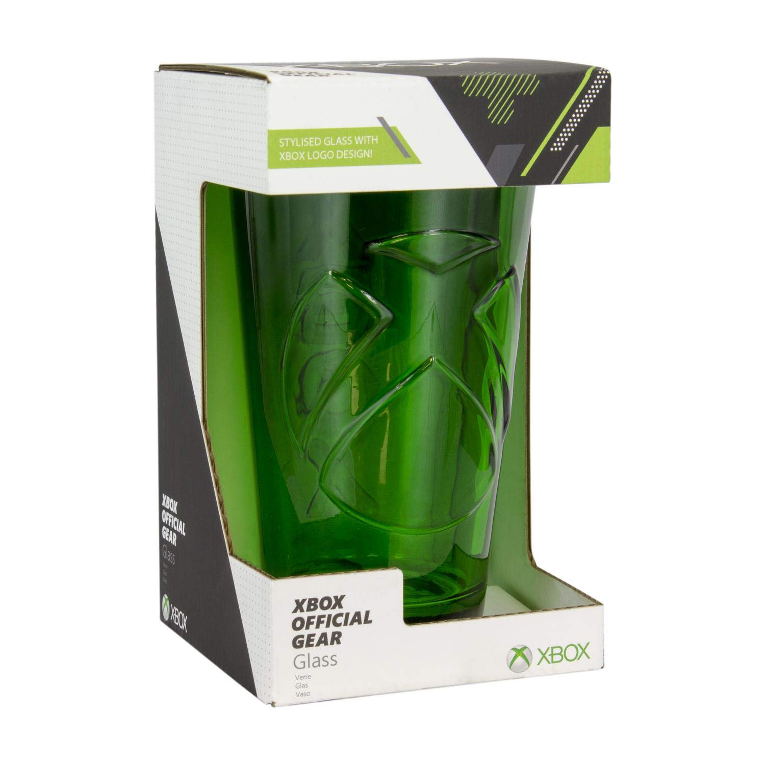 Paladone Xbox Glas grün Trinkglas offiziell lizenziert