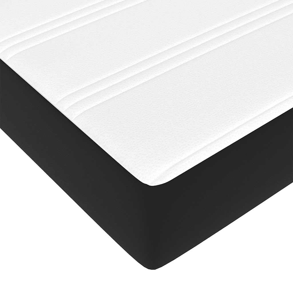 vidaXL Ottoman-Bett Schwarz 180x200 Kunstleder Stauraum