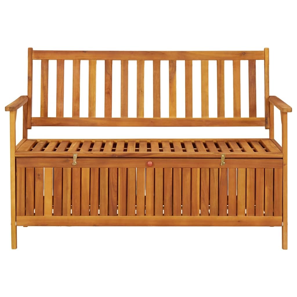 vidaXL Heim & Garten Gartenbank Stauraum 120cm Braun Akazie