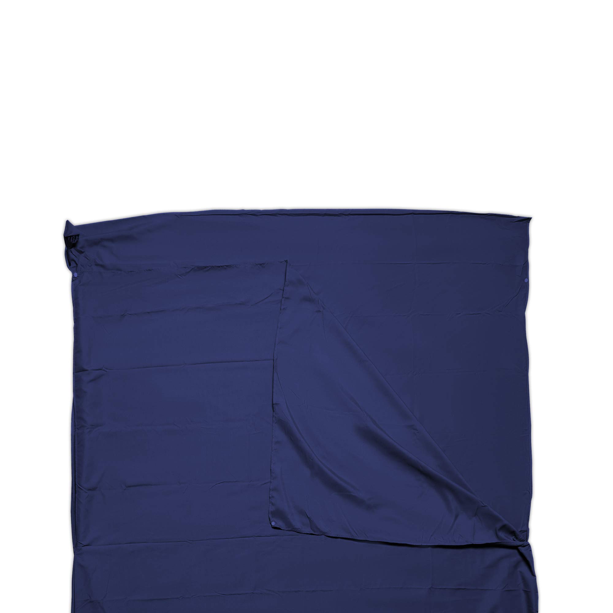 Intirilife Hüttenschlafsack 115x210 Schlafsack dunkelblau Polyester