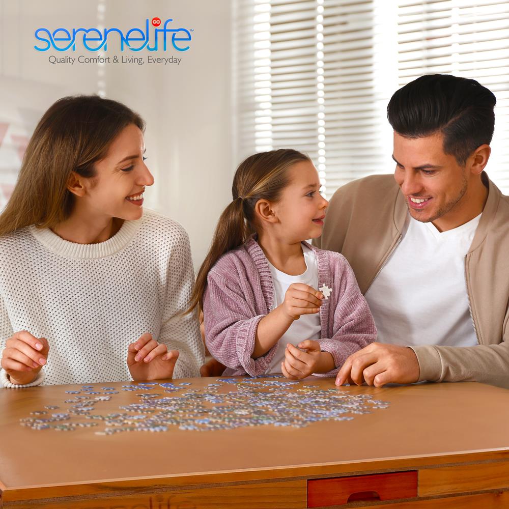 Serenelife Game Tables Puzzletisch Holz 6 Schubladen