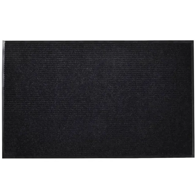 vidaXL Türmatte Schwarz PVC 90x120 cm Rutschfest Fußmatte