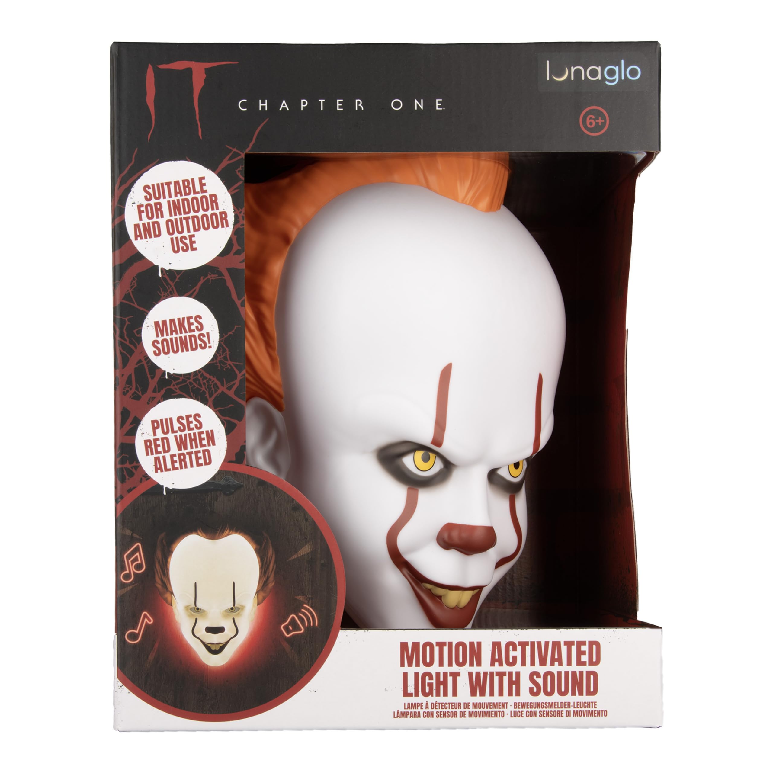 Paladone Lighting Pennywise Masken-Leuchte 25cm Bewegungsmelder
