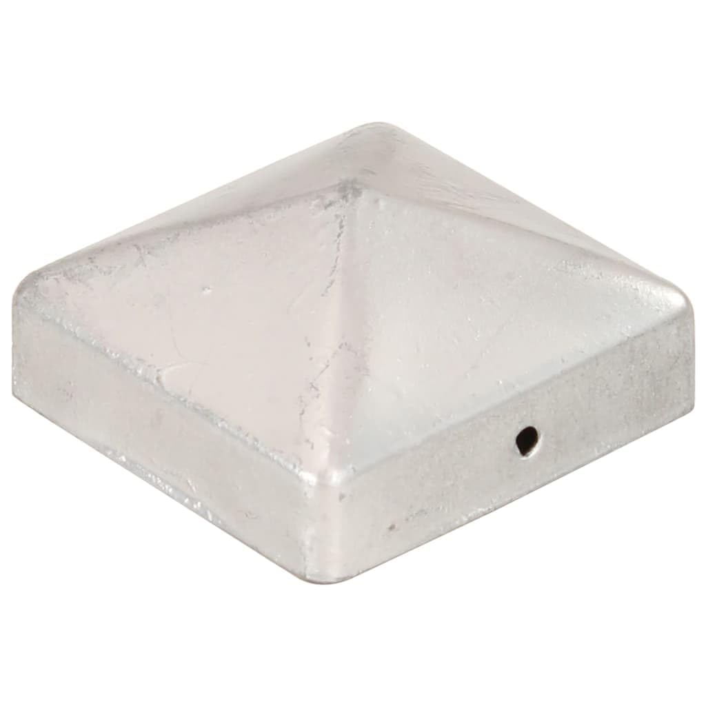 vidaXL Pfostenkappe Pyramide 71x71mm Metall 6 Stück
