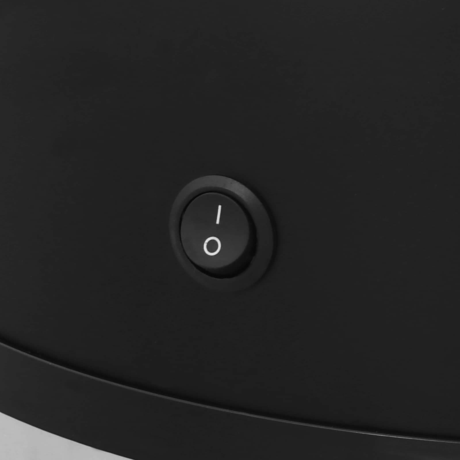 vidaXL Mülleimer schwarz Edelstahl mit Fußpedal Küche Büro