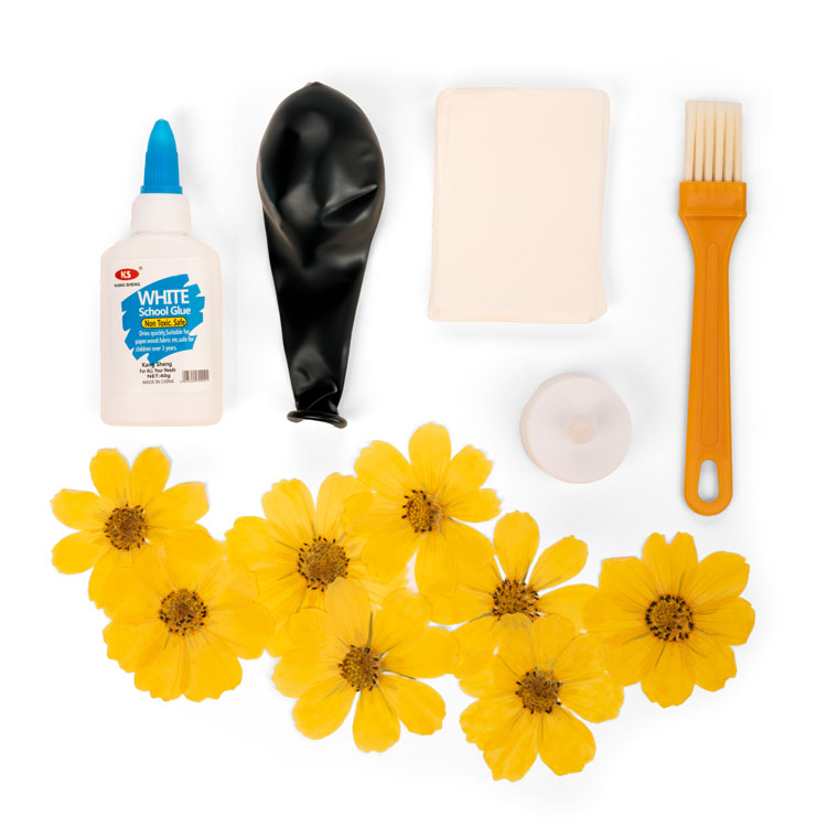 Kikkerland Crafters Flower Papierlampe Bastelset Blumen