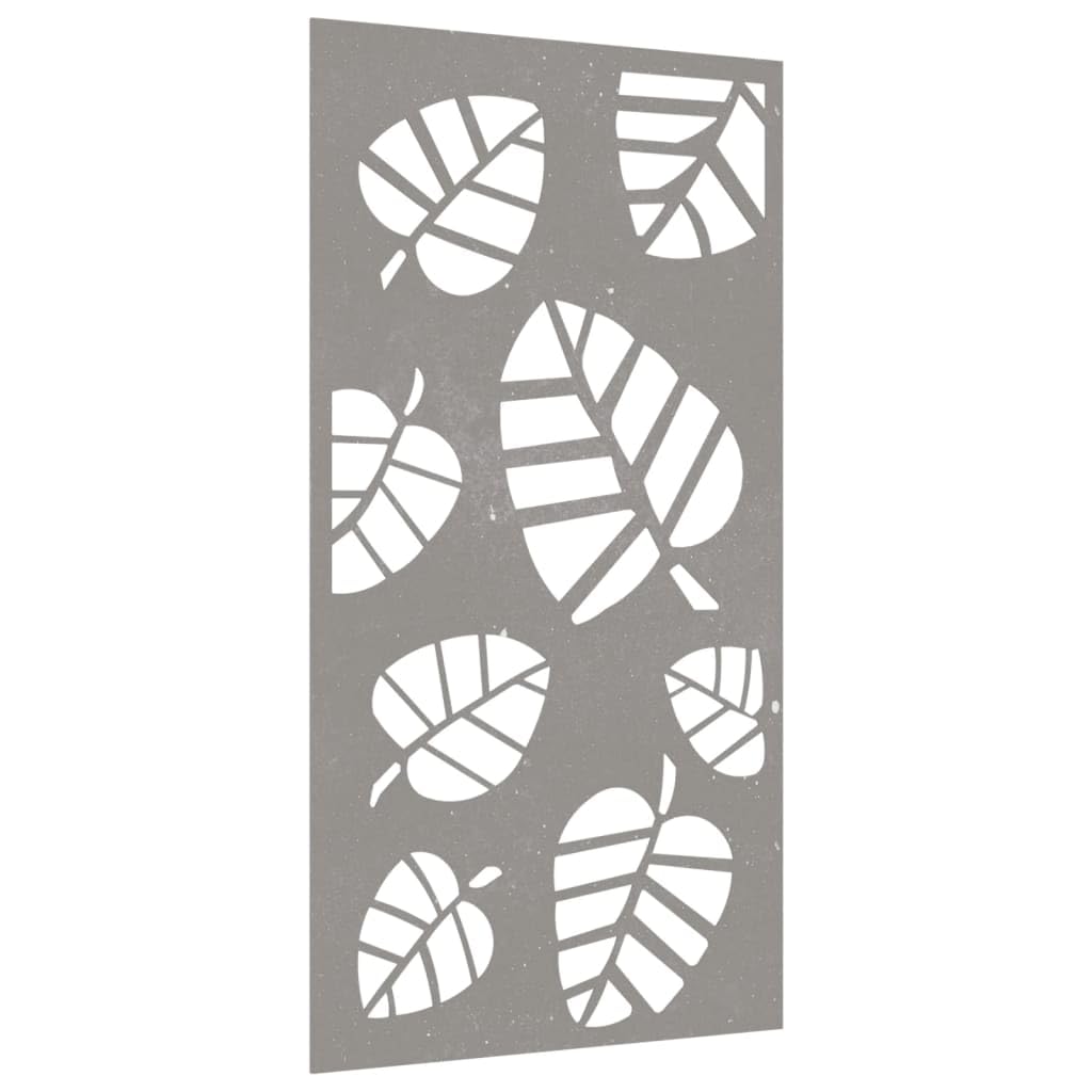 vidaXL Heim & Garten Wanddeko 105x55 cm Cortenstahl Blatt Rost
