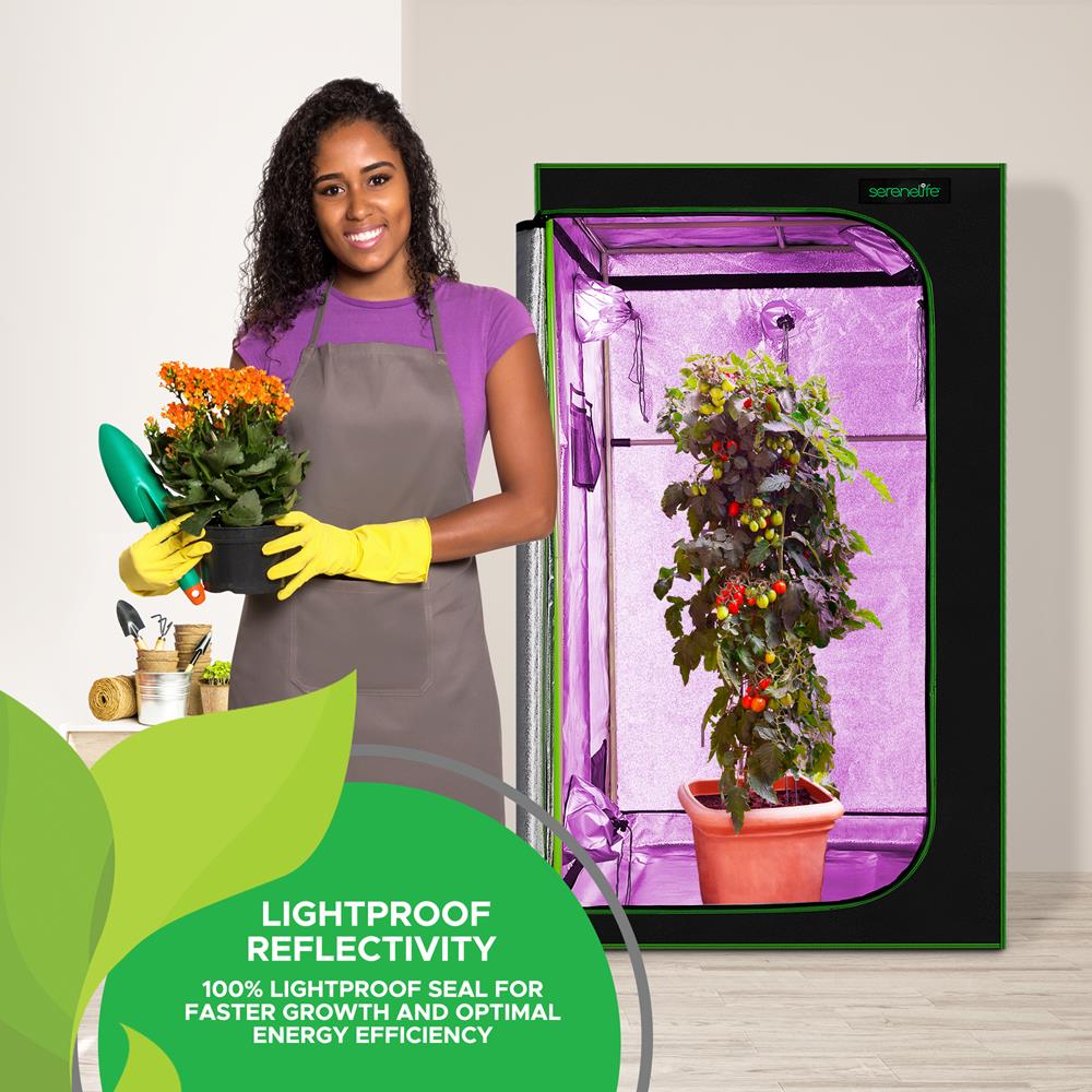 Serenelife Indoor Garden Growzelt 152x152x203 Mylar