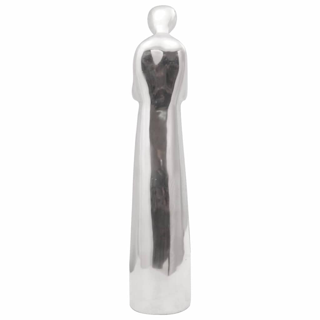 vidaXL Heim & Garten Skulptur Silber Aluminium 49 cm
