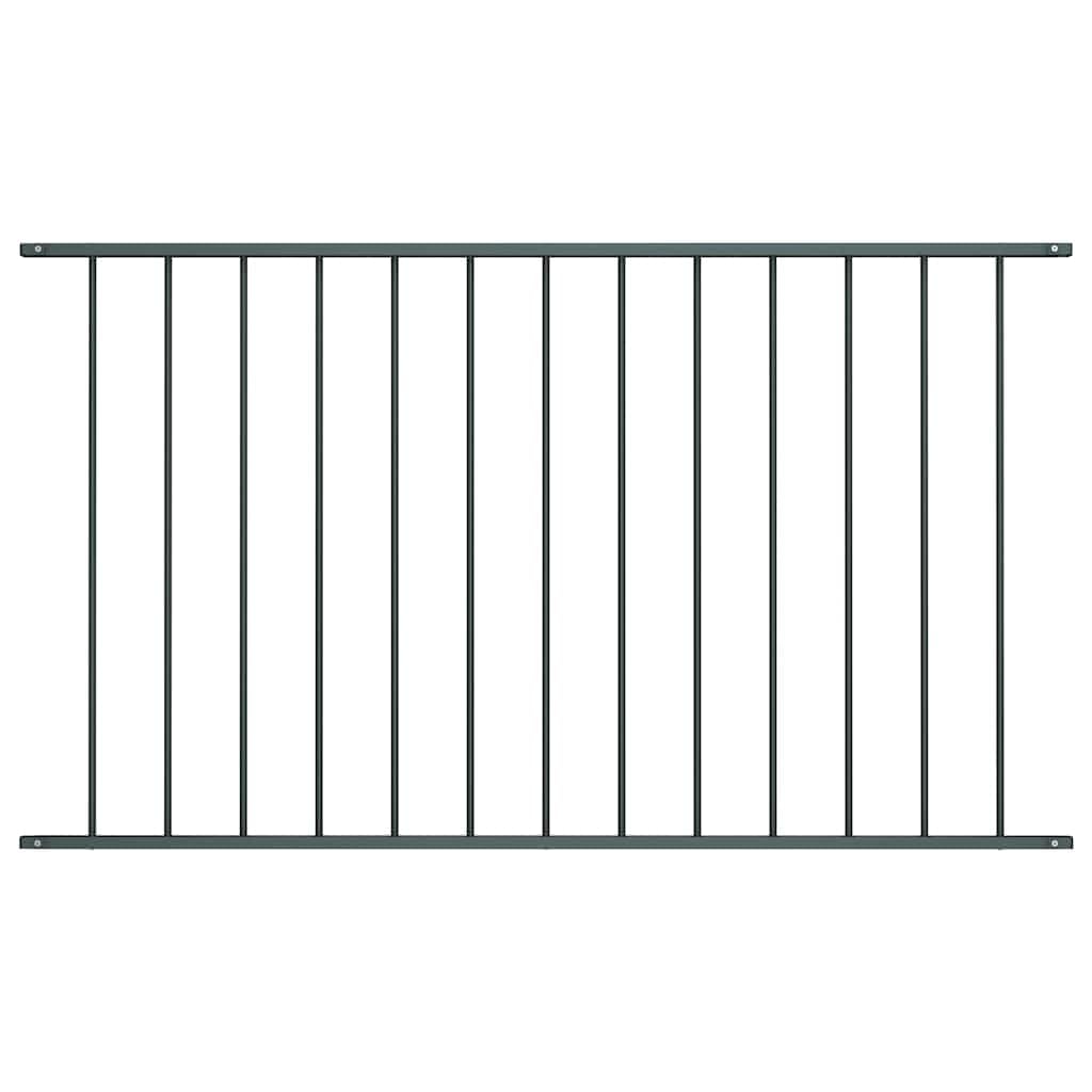 vidaXL Heim & Garten Zaunelement Stahl 1,63x1 m Anthrazit