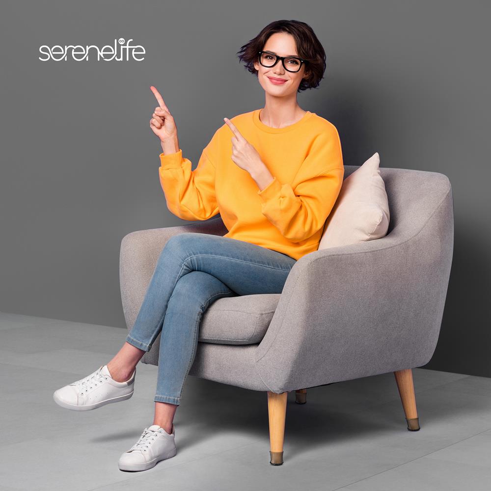 Serenelife Furniture Stuhlbeinkappen 24er Gummi Filz
