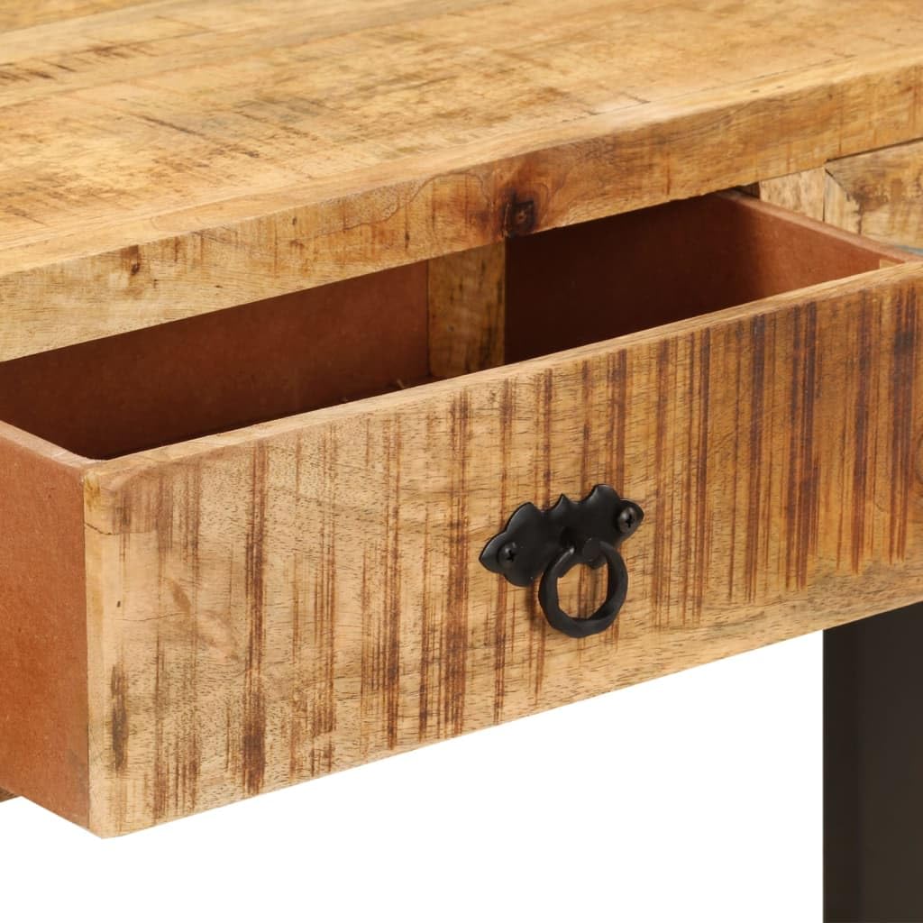 vidaXL Konsolentisch Mangoholz 110x30x76 cm 3 Schubladen