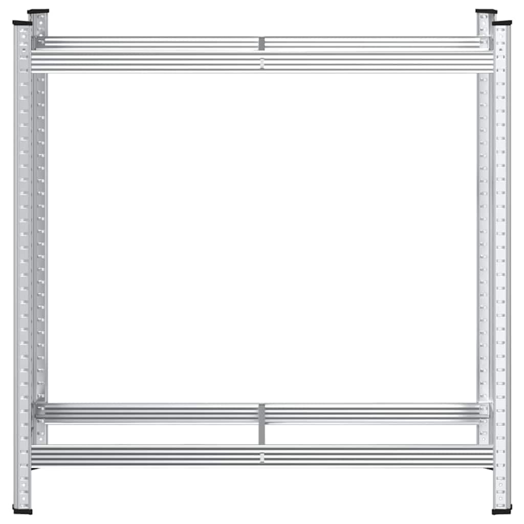 vidaXL Reifenregal 2 Böden Reifenständer Silber 110x40x109 cm