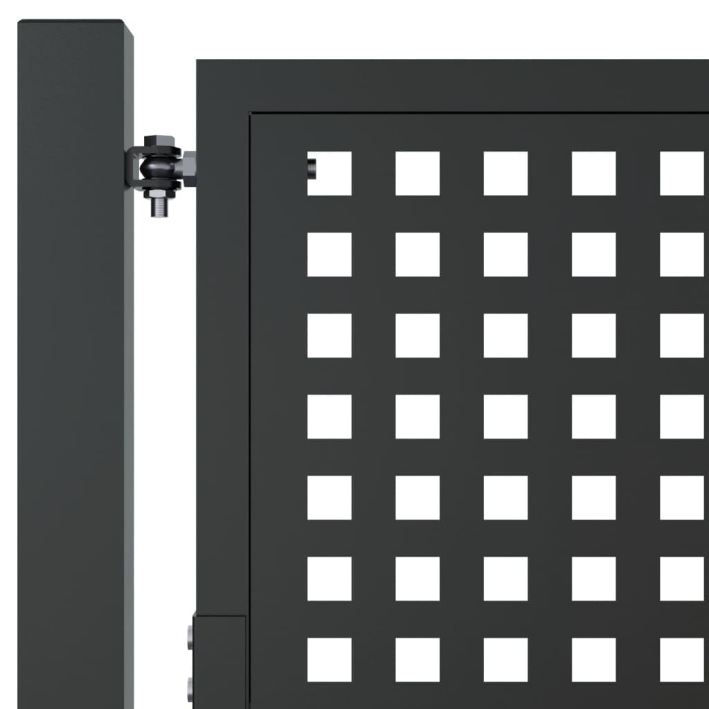 vidaXL Gartentor 100x100 Tor Anthrazit Stahl