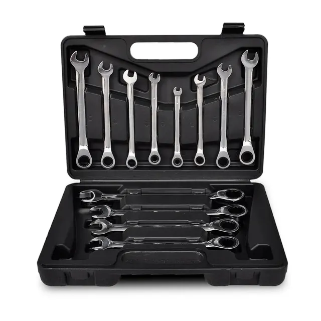 vidaXL Heimwerkerbedarf Ratschenschlüssel Set 12-tlg 6-19mm