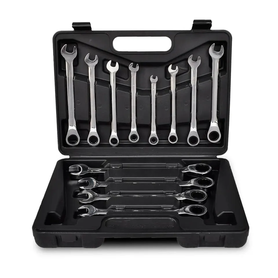 vidaXL Heimwerkerbedarf Ratschenschlüssel Set 12-tlg 6-19mm