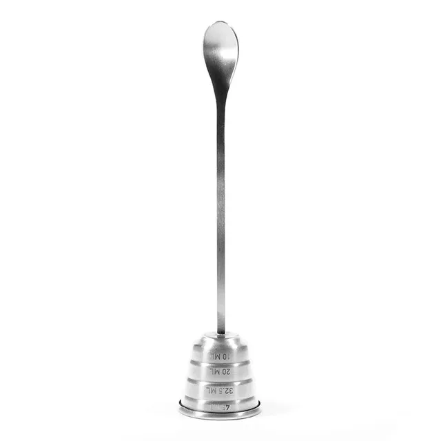 Kikkerland Home Measure & Mix Barlöffel mit Jigger
