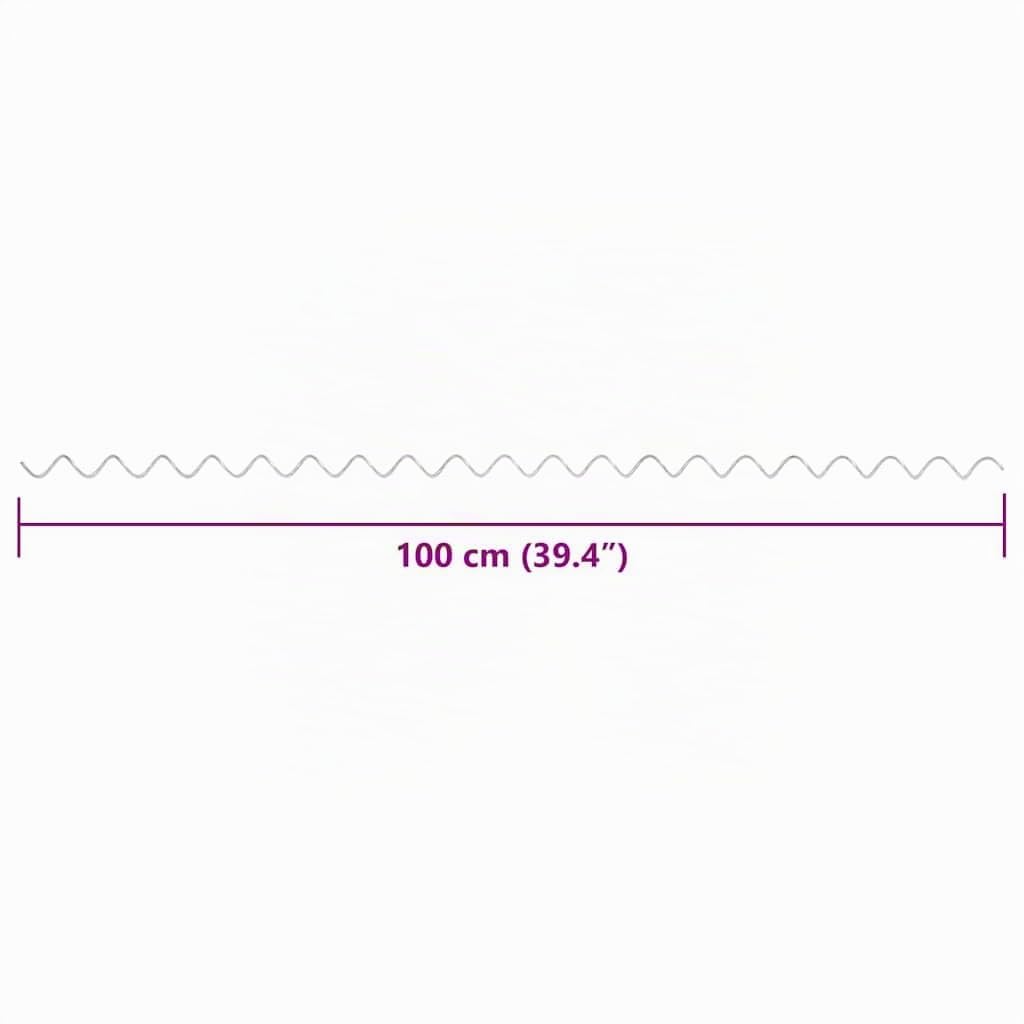 vidaXL Heim & Garten Gabionen-Spiralen 24er Set 100cm silber verzinkt