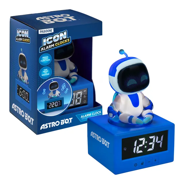 Paladone Astro Bot Wecker-Set 17cm Snooze Nachtlicht Gaming