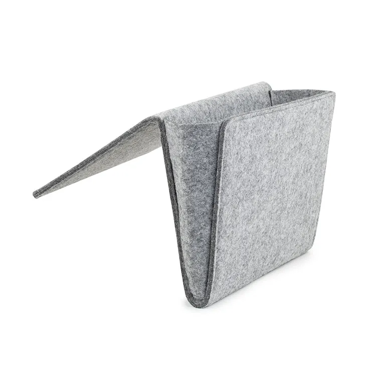 Kikkerland Home Betttasche Filz für Sofa und Bett grau