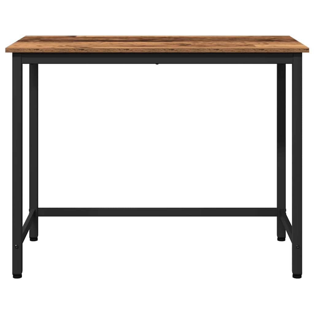 vidaXL Tisch Altholz 80x50x76,5 cm Holz Stahl