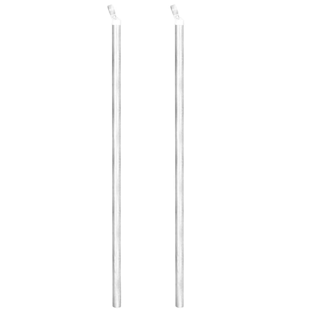 vidaXL Heim & Garten Maschendrahtzaun 15x0,8 m Silber verzinkt