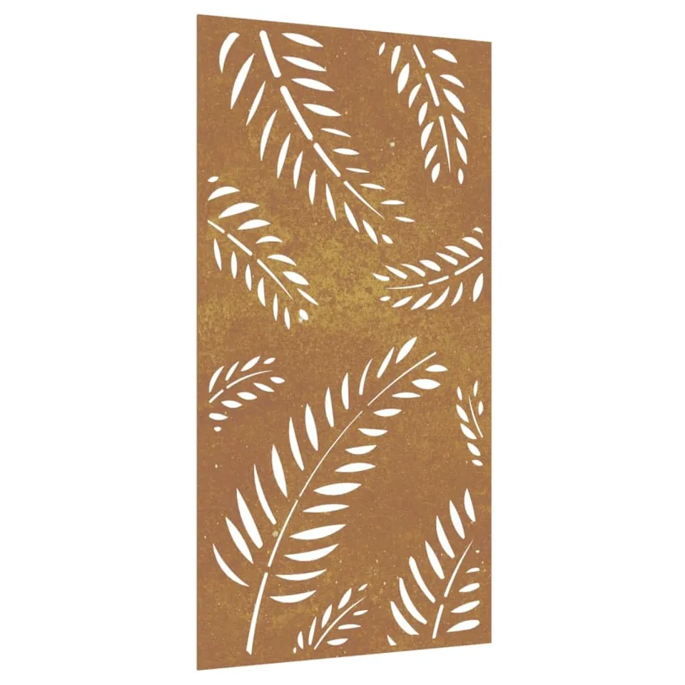 vidaXL Garten-Wanddeko 105x55 cm Cortenstahl Blatt