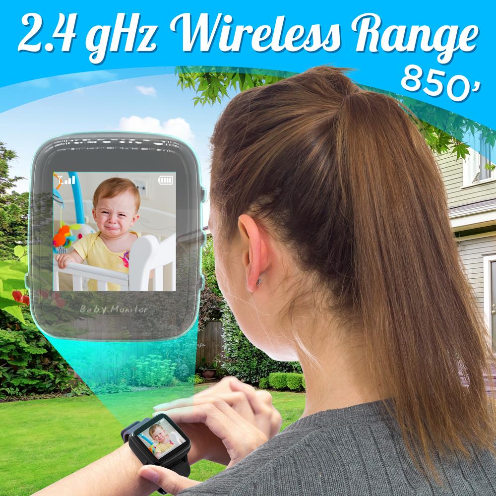 Serenelife Baby Babyphone mit Smartwatch Video Nachtsicht