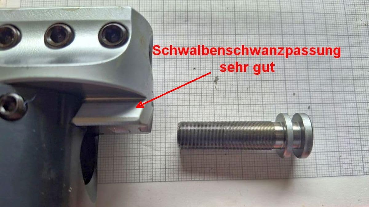 vidaXL Heimwerker Bohrkopf MT3 50mm Ausdrehkopf Stahl