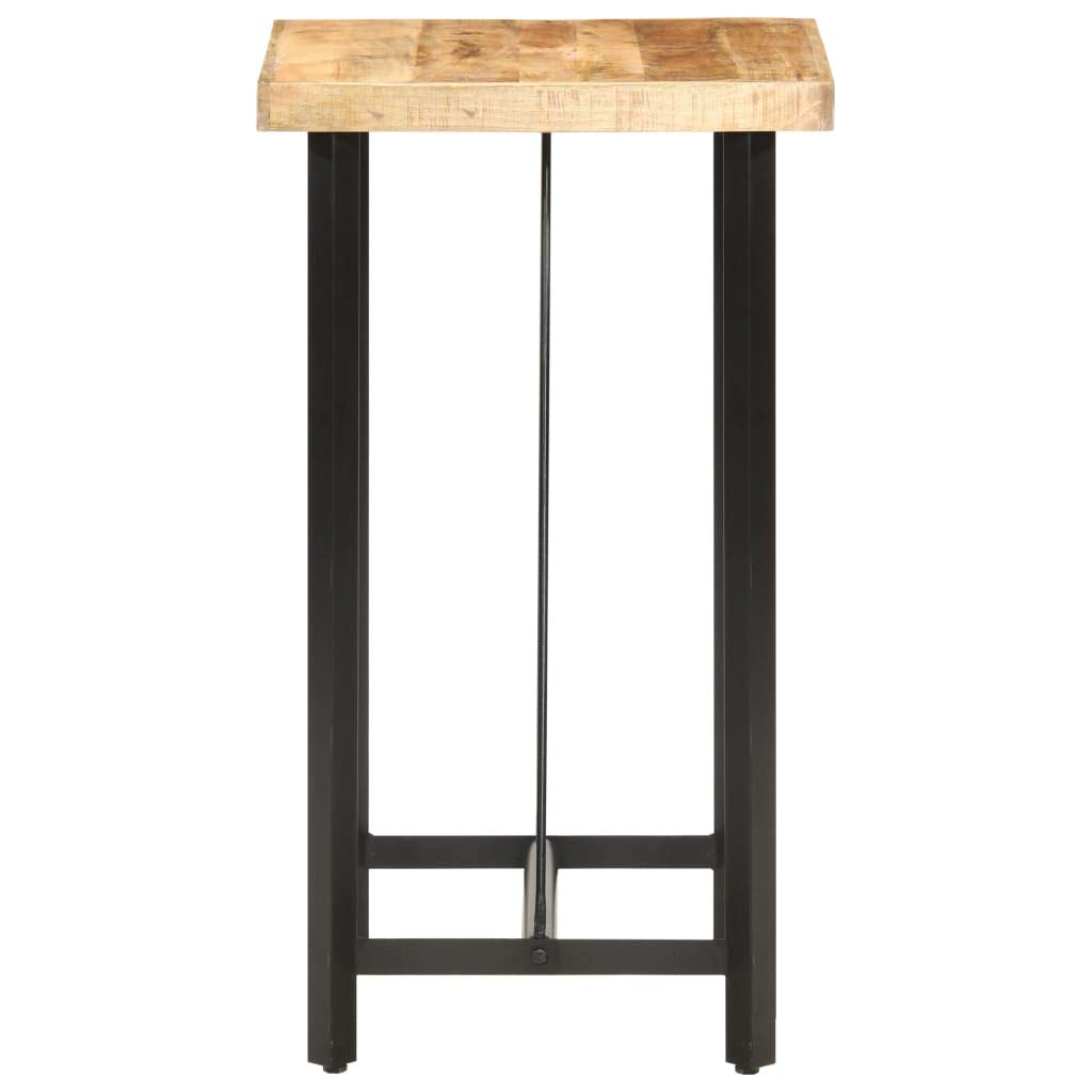 vidaXL Bartisch Mangoholz 60x60x107 cm Industrial Braun