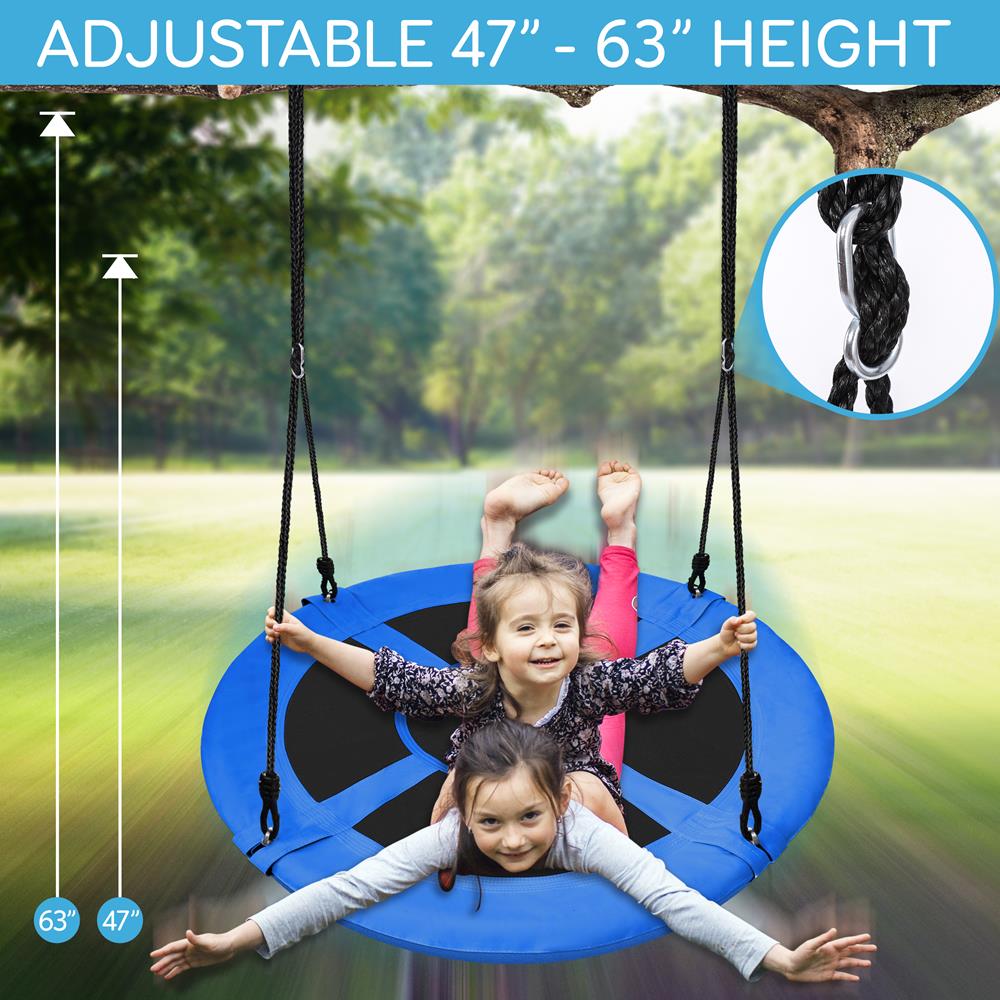 Serenelife Outdoor Nestschaukel 100cm Schaukel Blau 40 Zoll