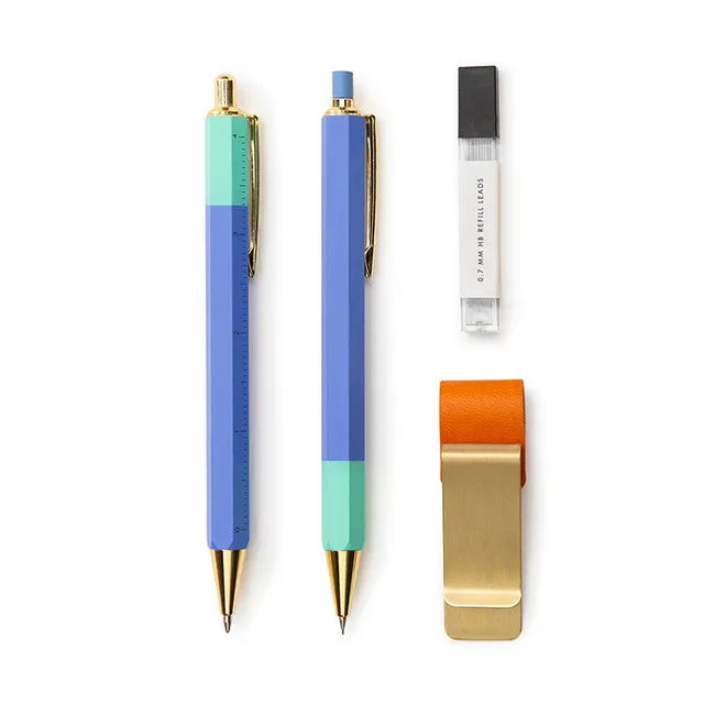 Kikkerland Inkerie Mechanical Pen & Pencil Set Stifte 2er