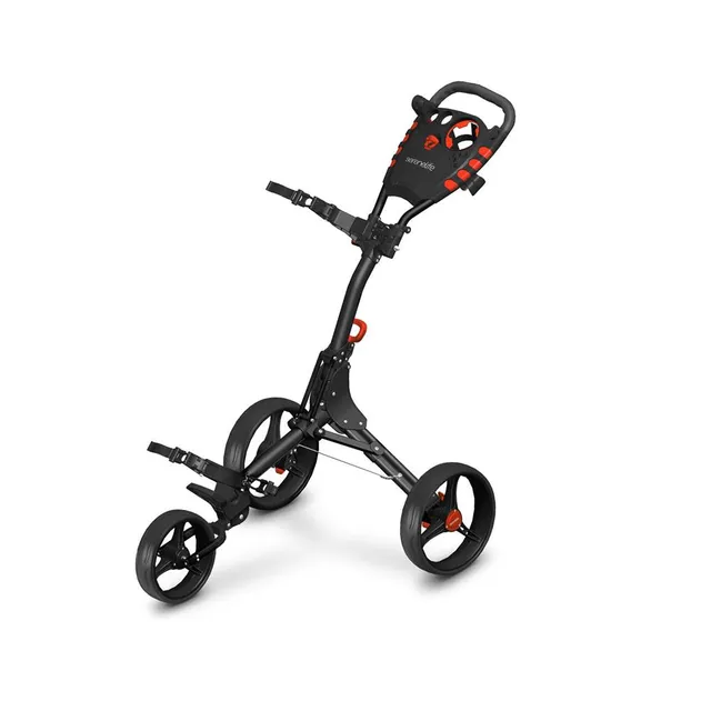 Serenelife Camping Golf Trolley Weiß Alu klappbar 3-Rad