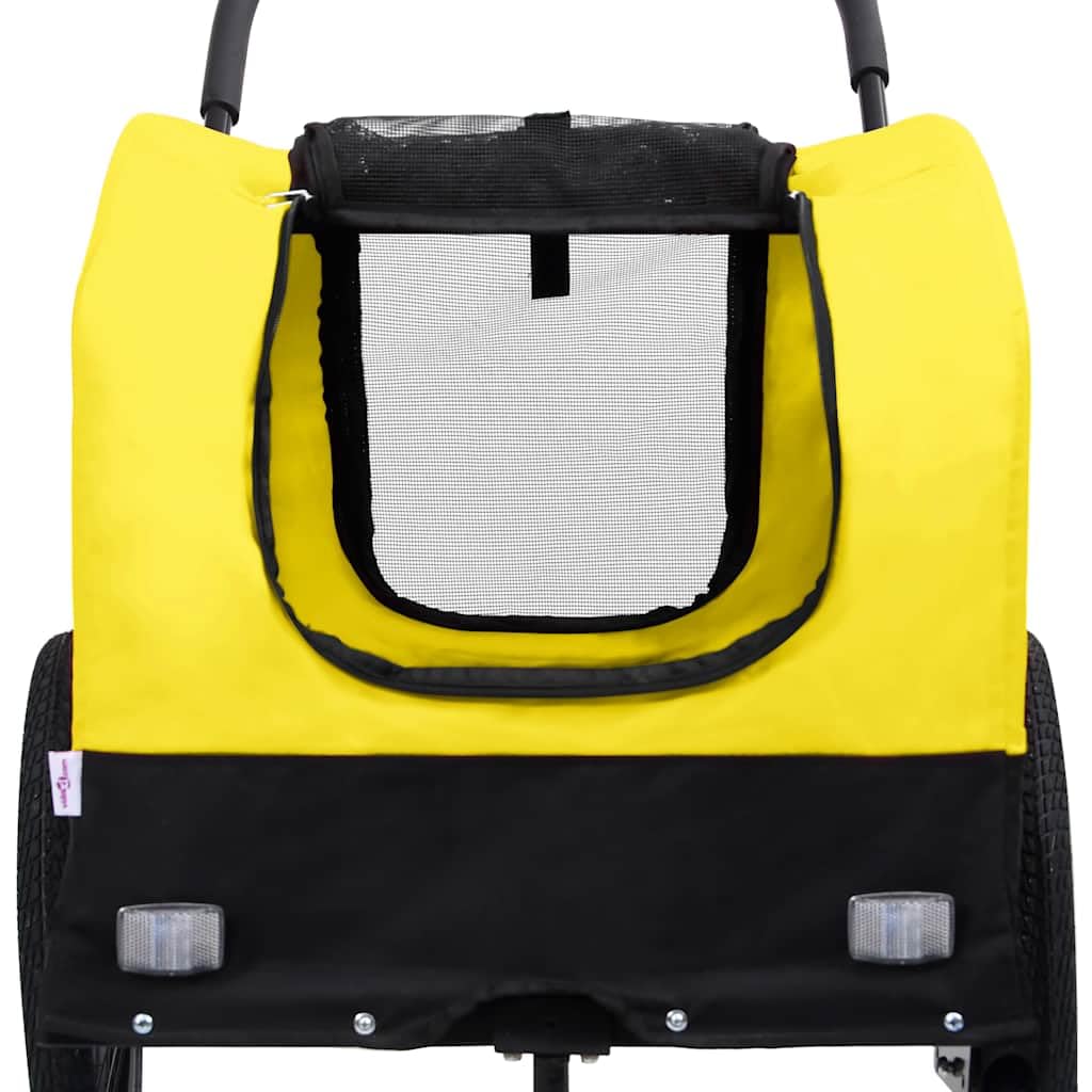 vidaXL Fahrradanhänger Hund 2-in-1 Buggy Hundeanhänger