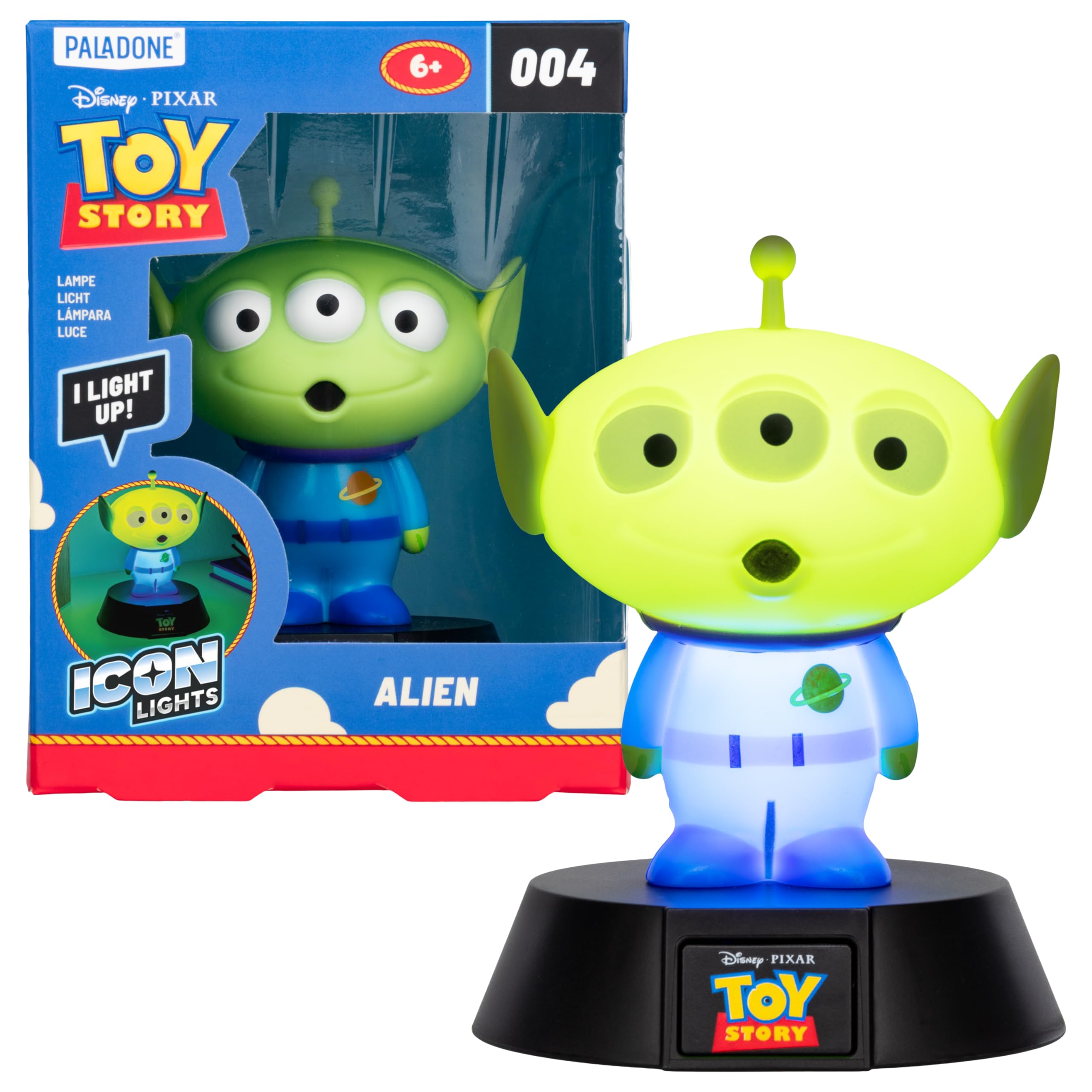 Paladone Toy Story Alien Icon Light Nachtlicht Batterie grün