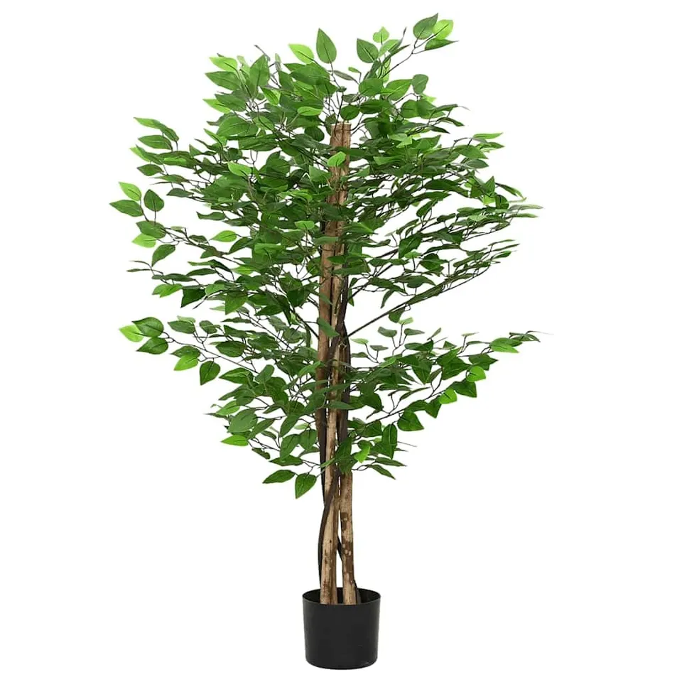 vidaXL Ficusbaum Künstlich 120 cm Grün 788 Blätter Topf