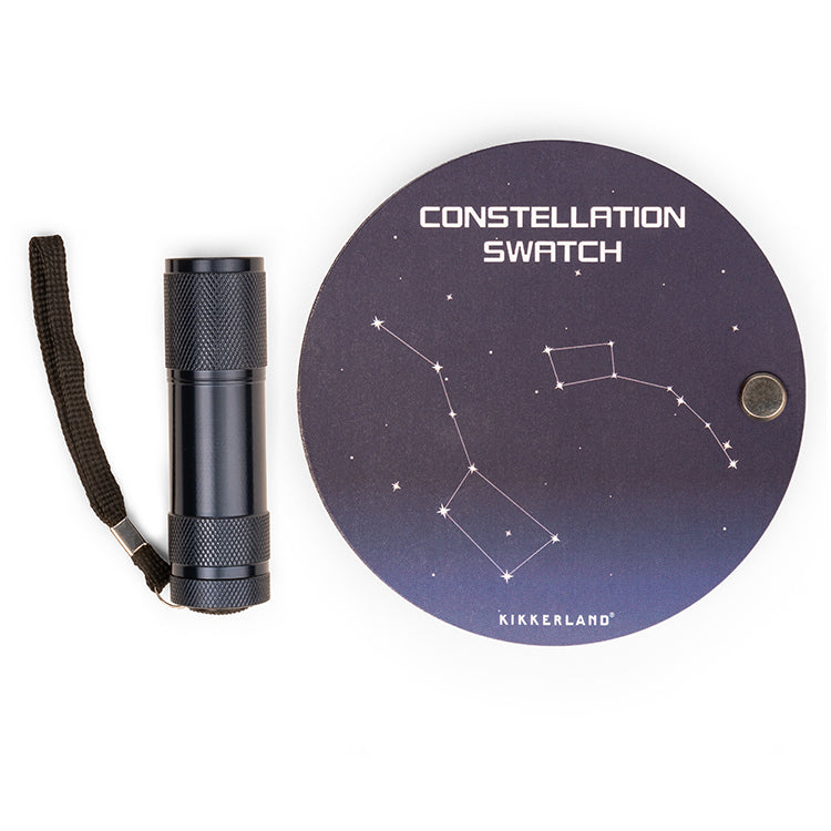 Kikkerland Tools & Wellness Constellation Swatch Book UV-Lampe Sternbilder-Set