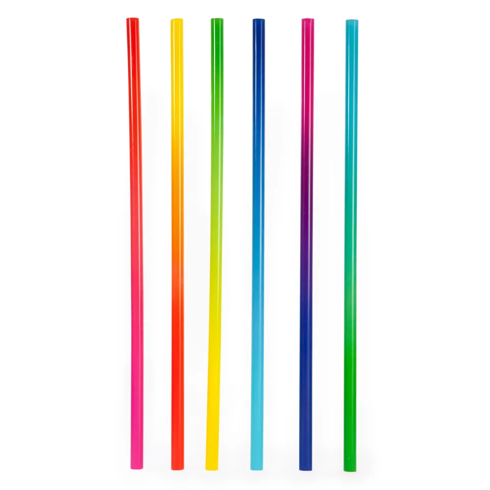 Kikkerland Home Ombré Reusable Straws Strohhalme 12er