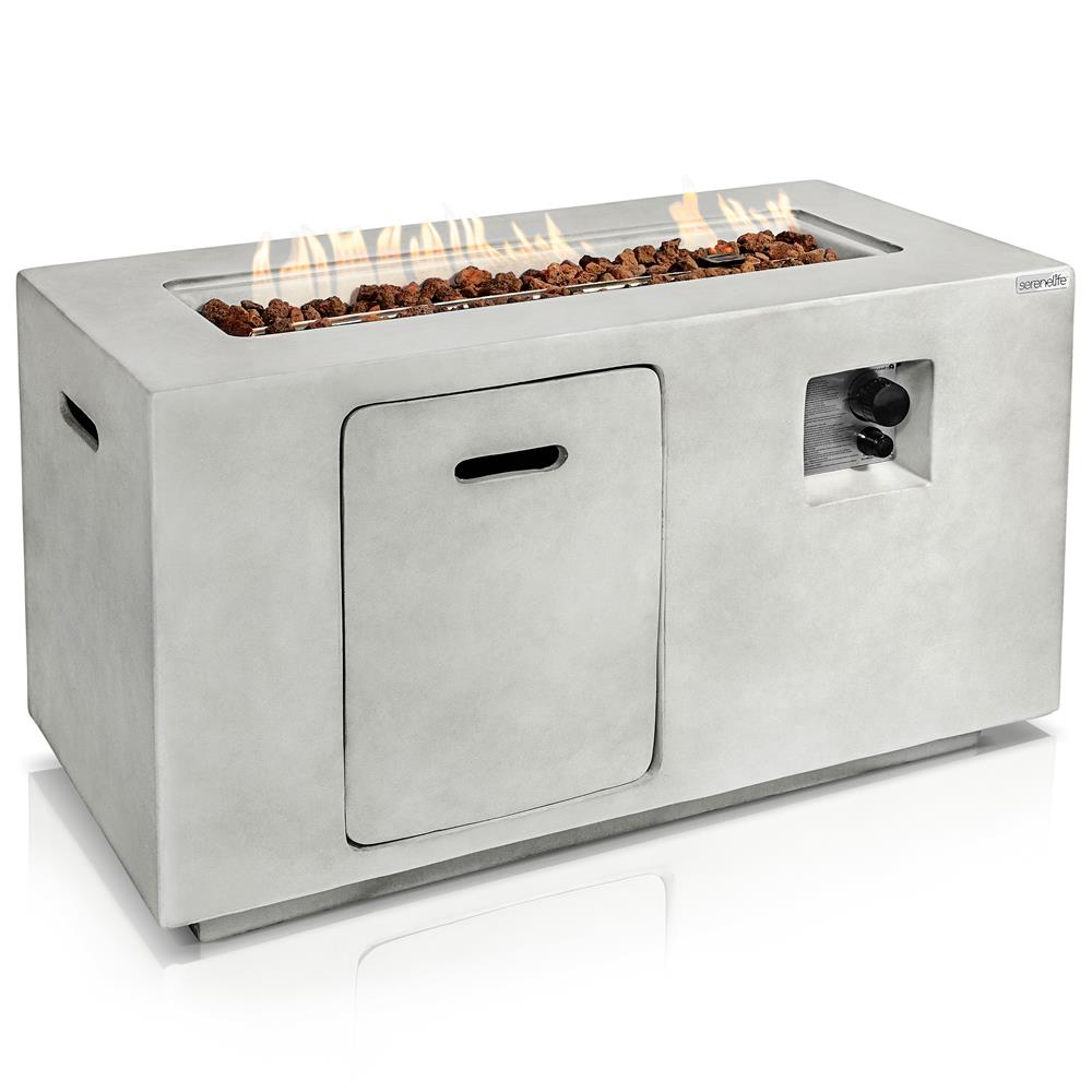 Serenelife Fire Pit Feuertisch Propan 50.000 BTU 107 cm