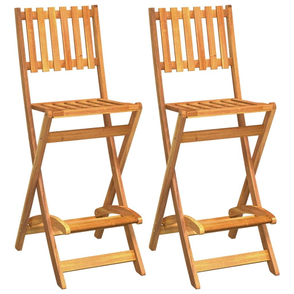 vidaXL Heim & Garten Gartenbar-Set Akazie 3-TLG klappbar