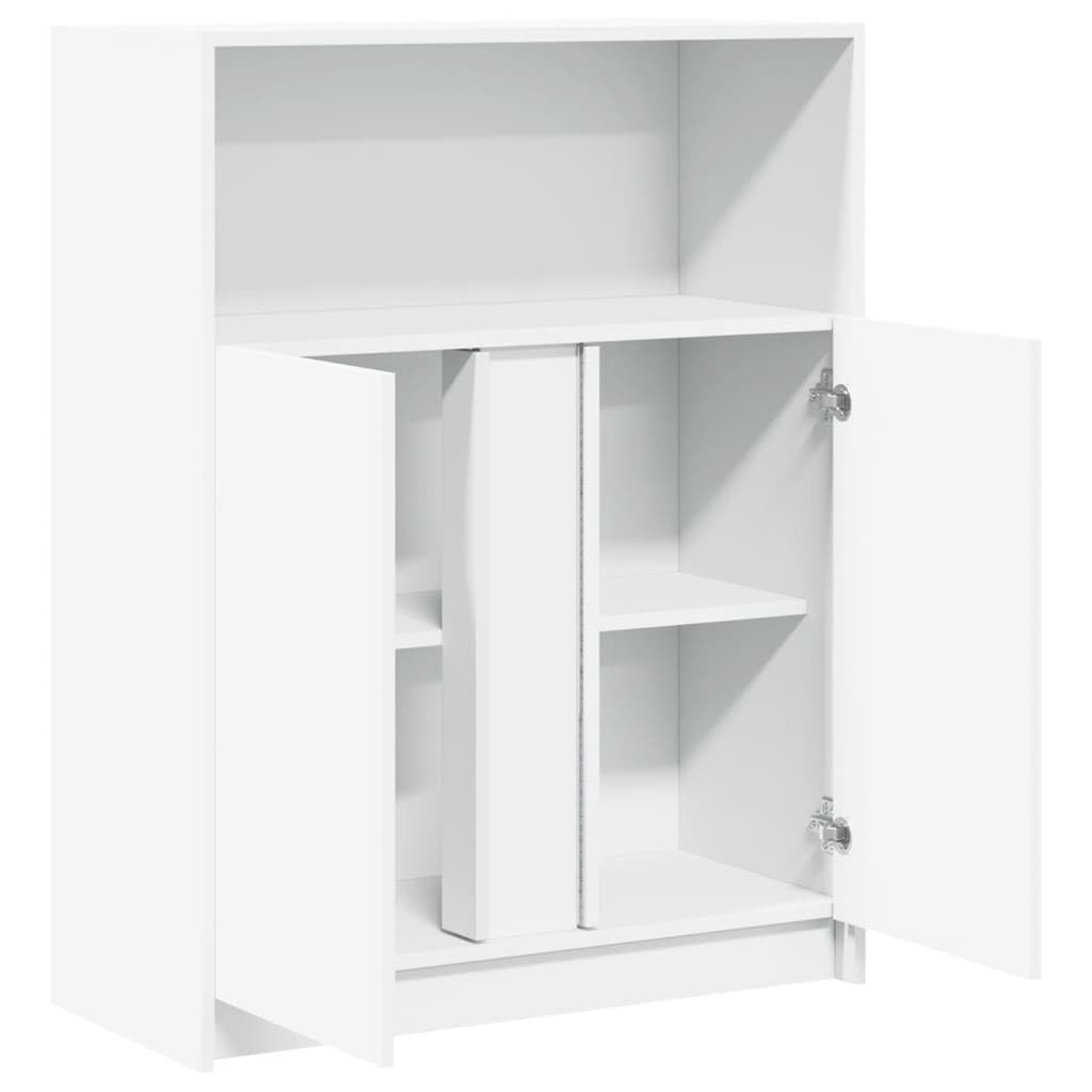 vidaXL LED-Sideboard Weiß 77x34x100 cm Holzwerkstoff RGB